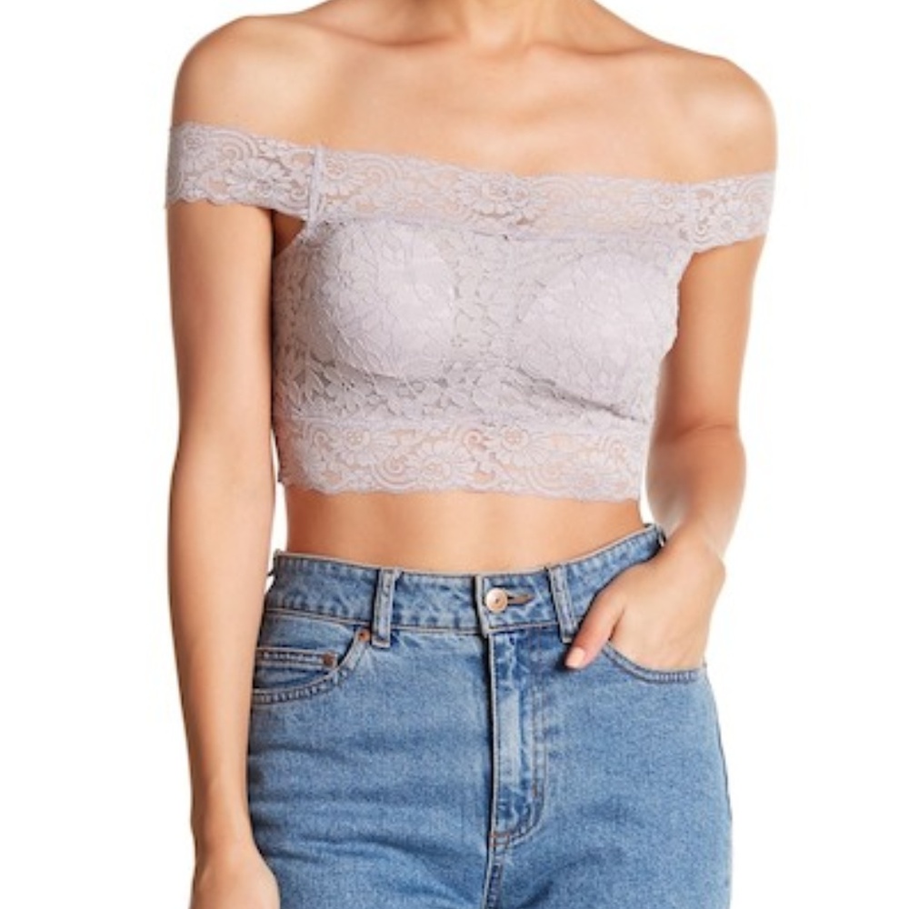 Free Press  Cap Sleeve Longline Bralette